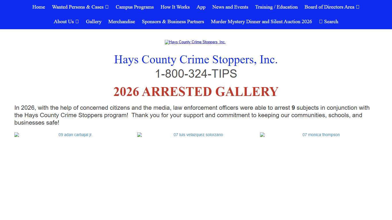 Hays County Crime Stoppers, Inc.